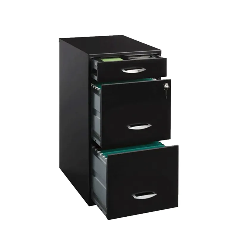 Archivero Vertical con 1 Papelero y 2 Archivos